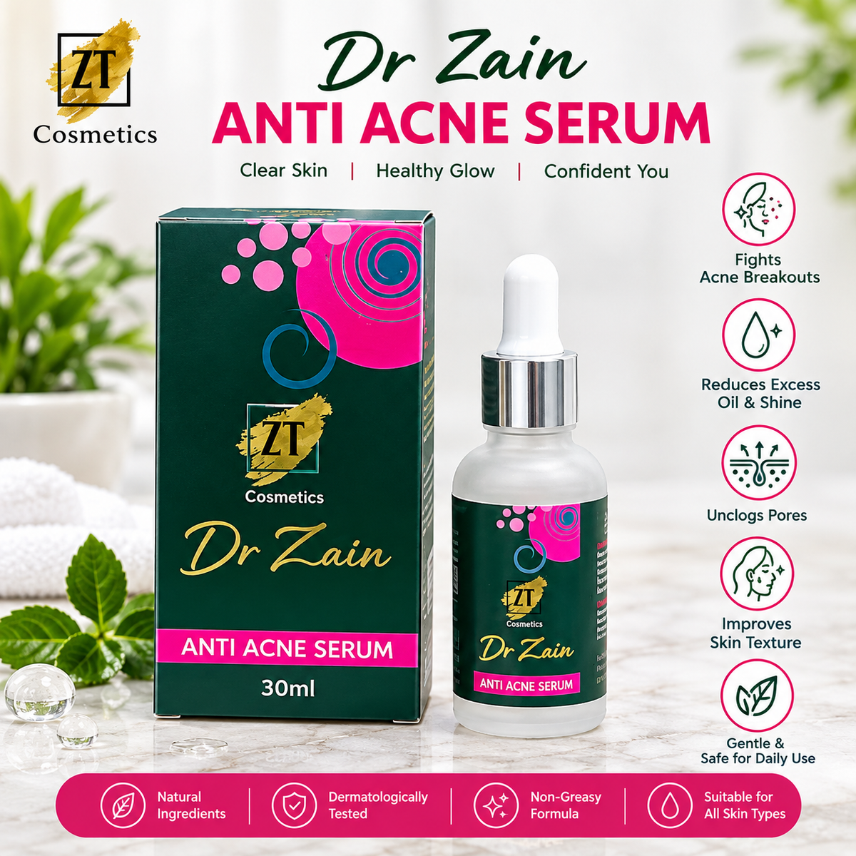 Dr Zain Anti Acne Serum – 30ml