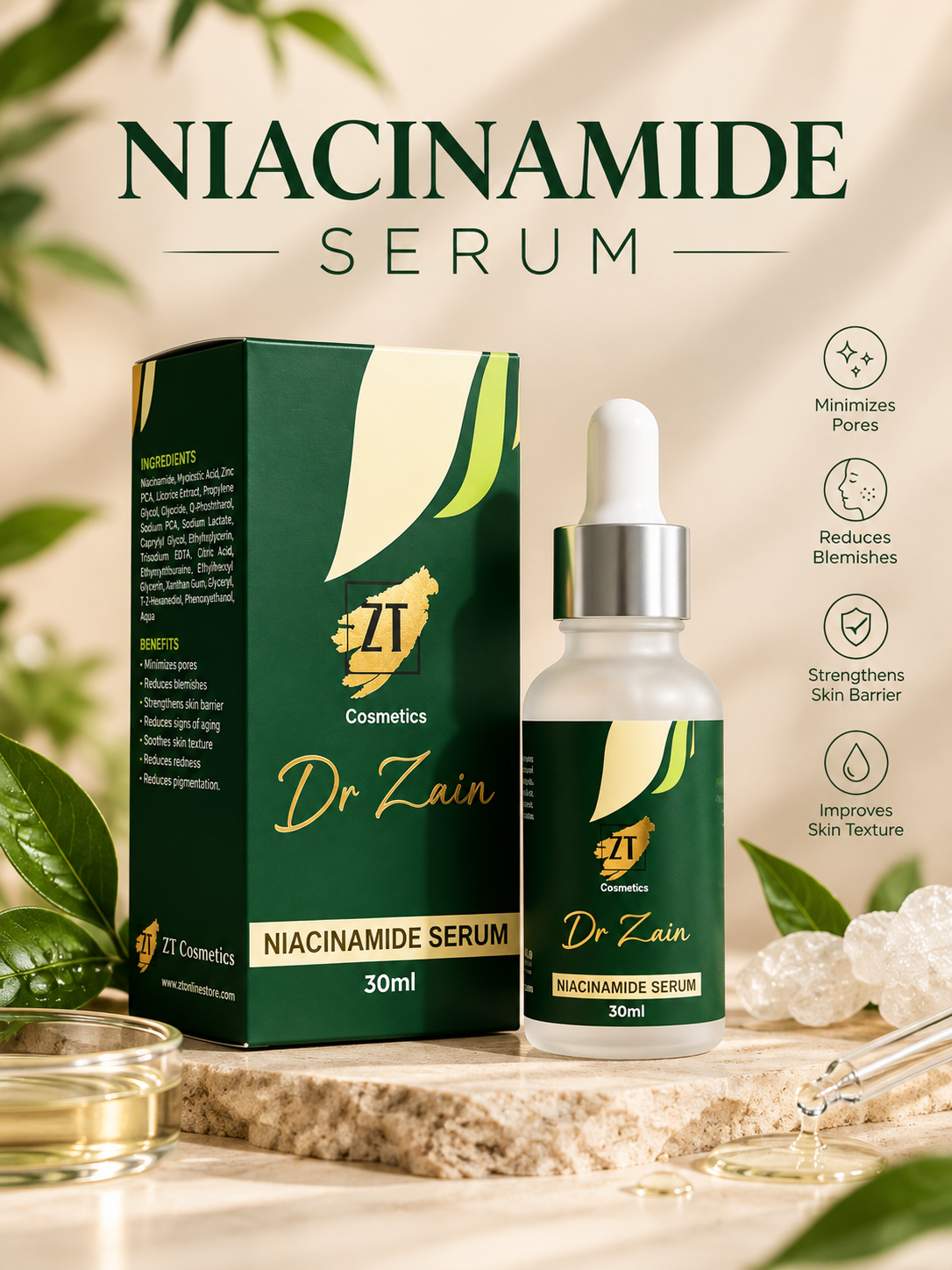 Dr Zain Niacinamide Serum – 30ml