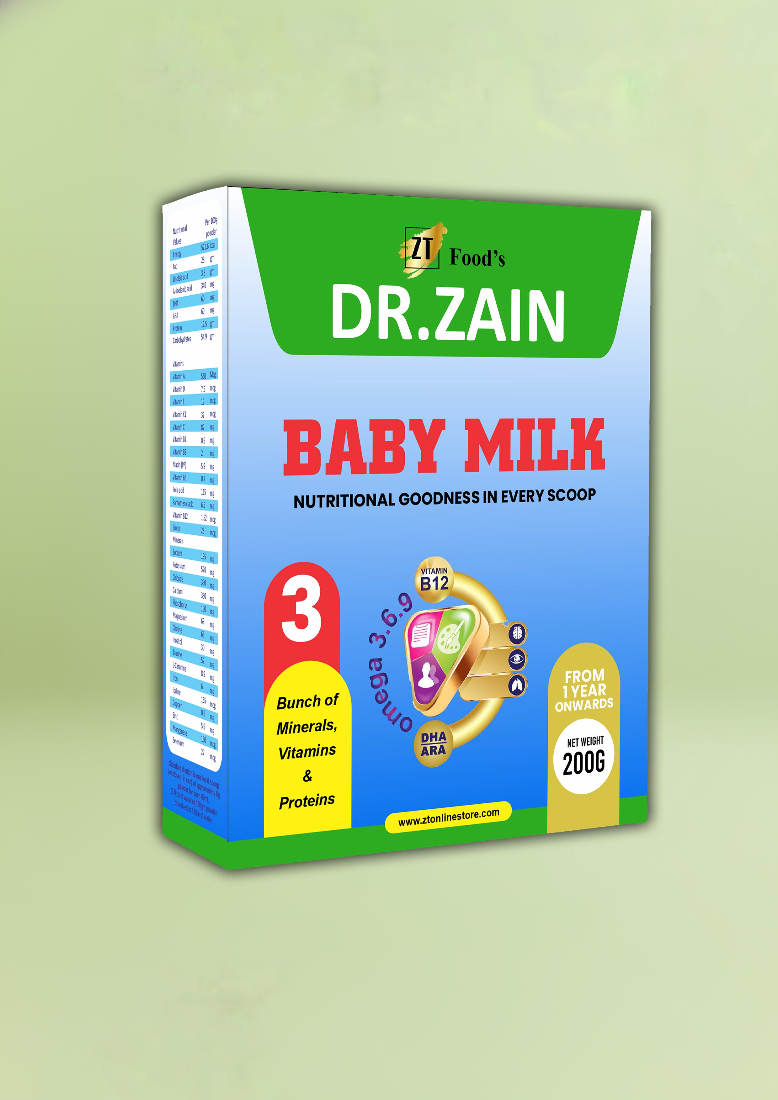Dr. Zain Baby Milk From 1 Year Onwards