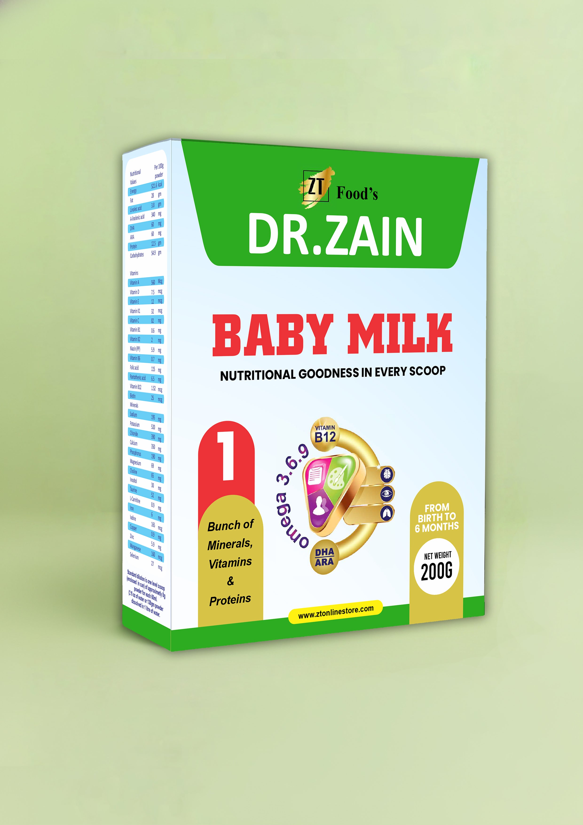 Dr. Zain Baby Milk For New Born Babies