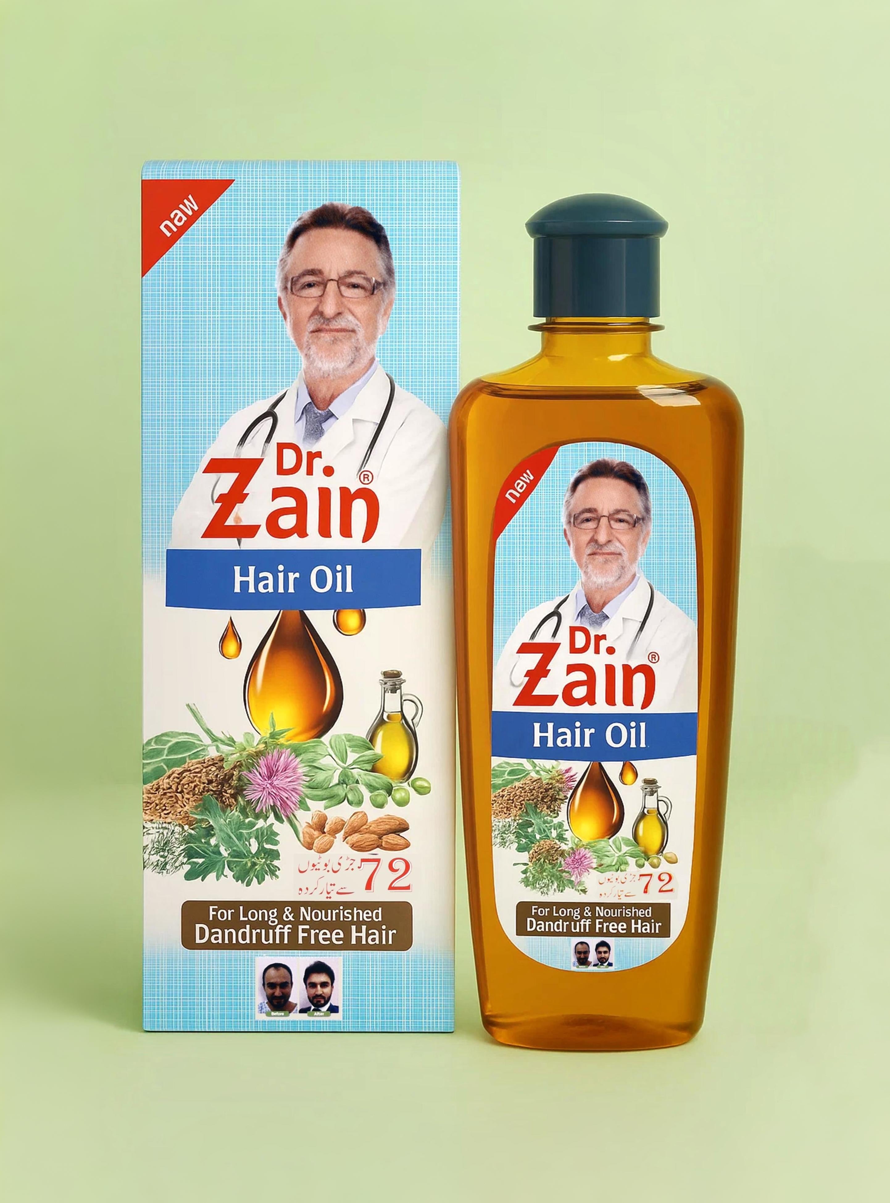 Dr. Zain Hair Oil (200ml) + Shampoo  (200ml)